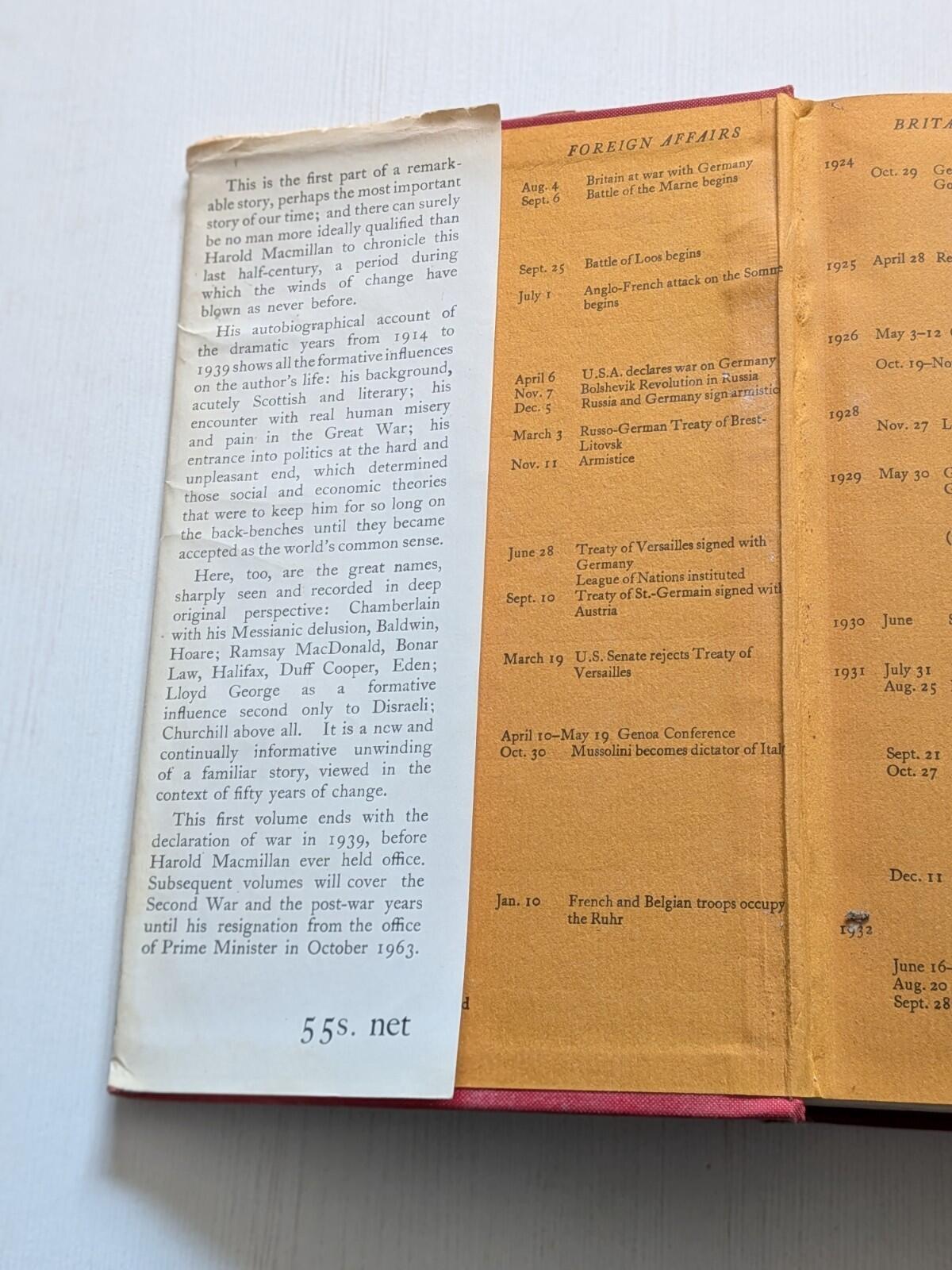Winds of Change 1914-1939 by Harold Macmillan - 1966 - Macmillan & Co Ltd