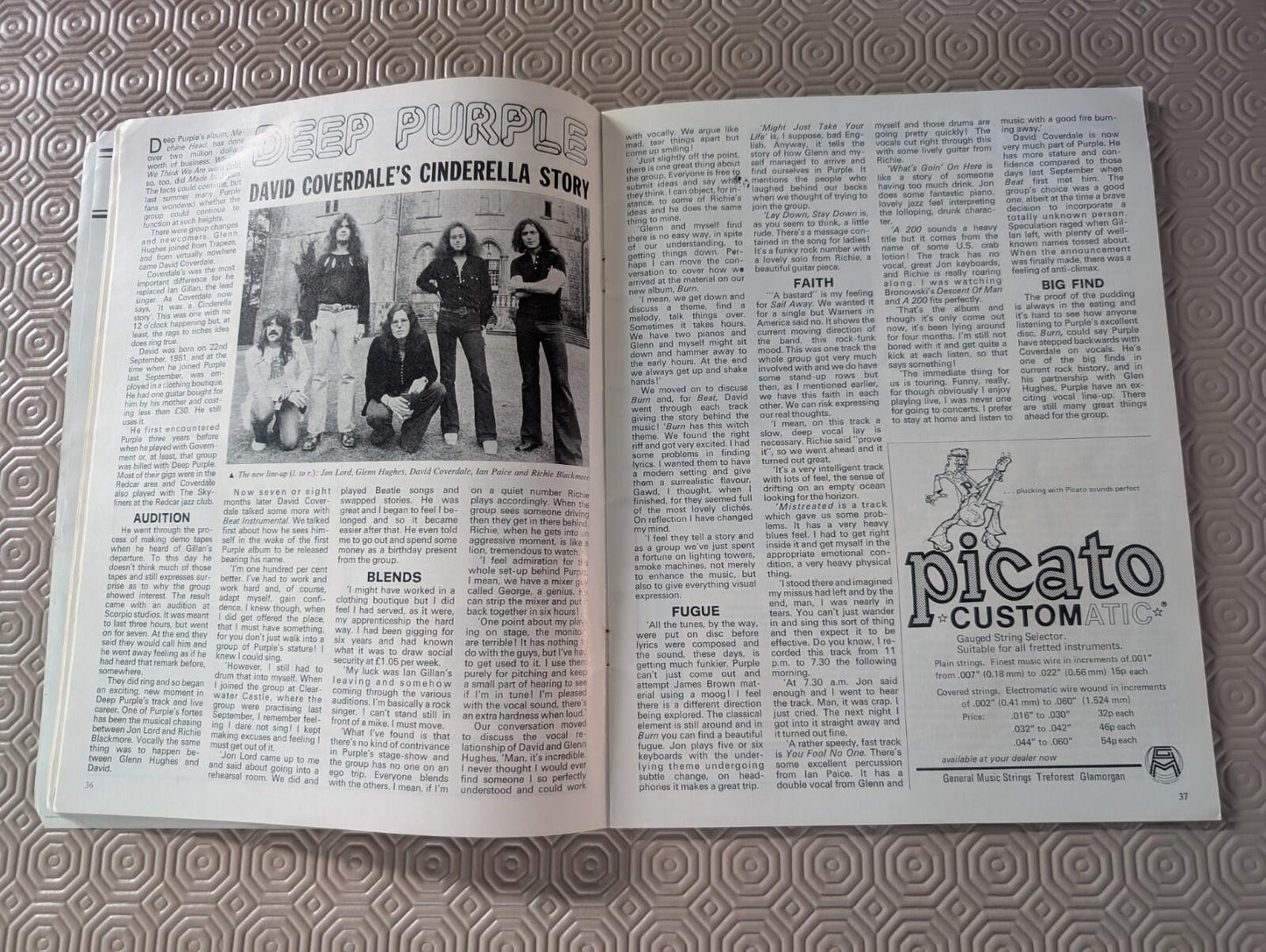 Music World & Beat Instrumental April 1974, David Bowie Cover, Beat Publications