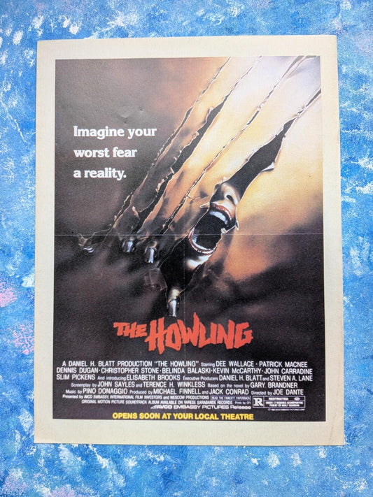The Howling Horror Movie Small Poster - See Details