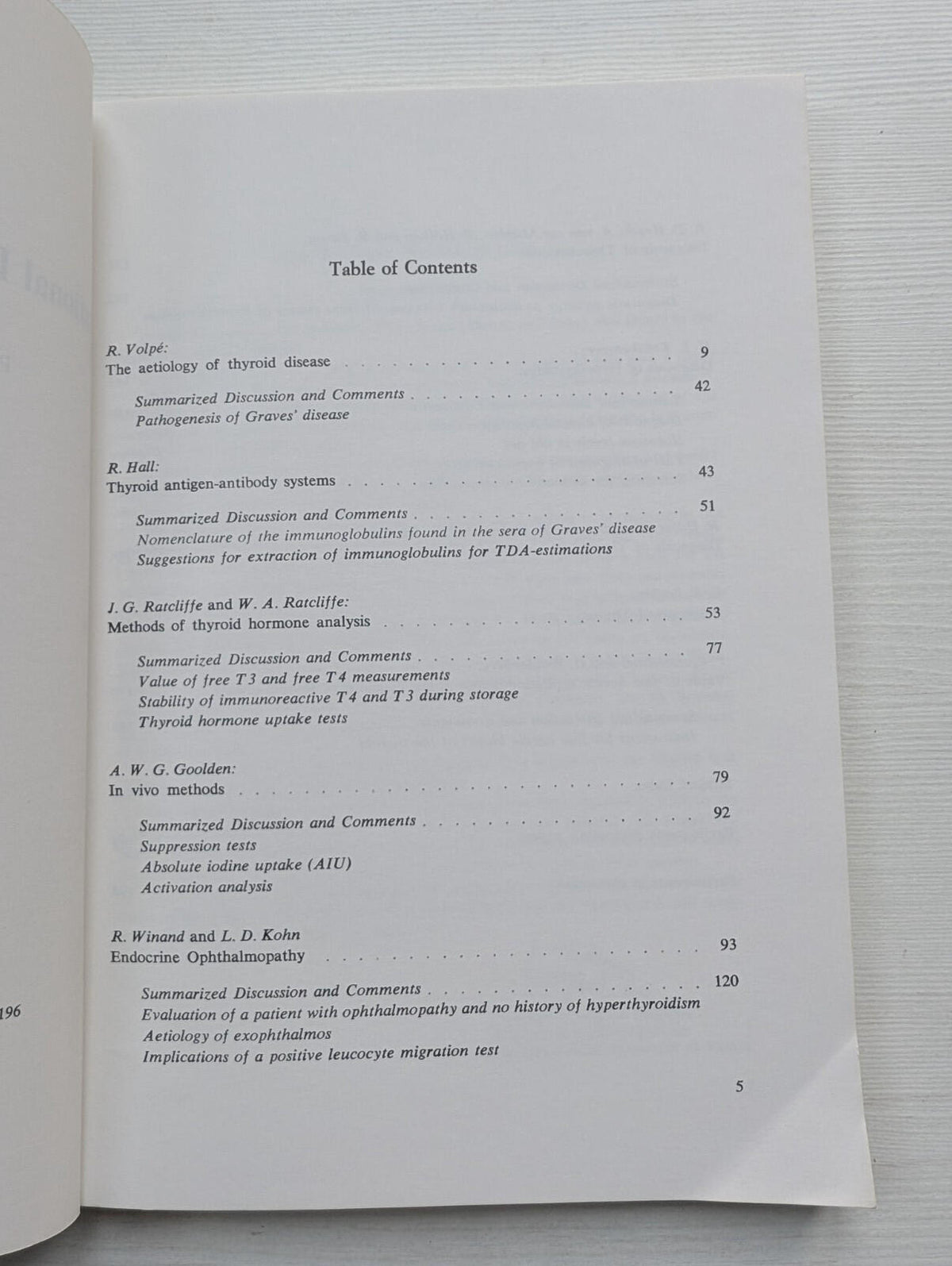 Rational Diagnosis of Thyroid Disease: A Current Concept - R. Hofer - 1977