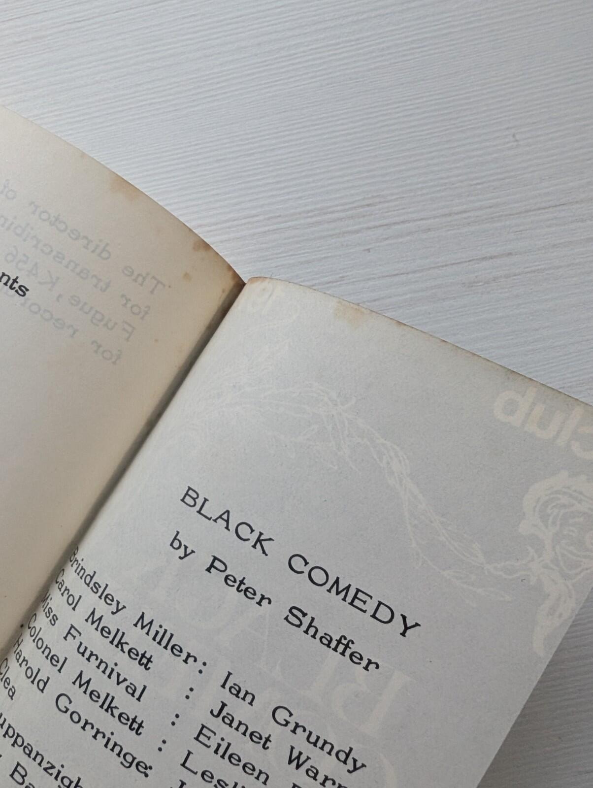 Miss Julia/Black Comedy - Nottingham Theatre Club Programme 1970