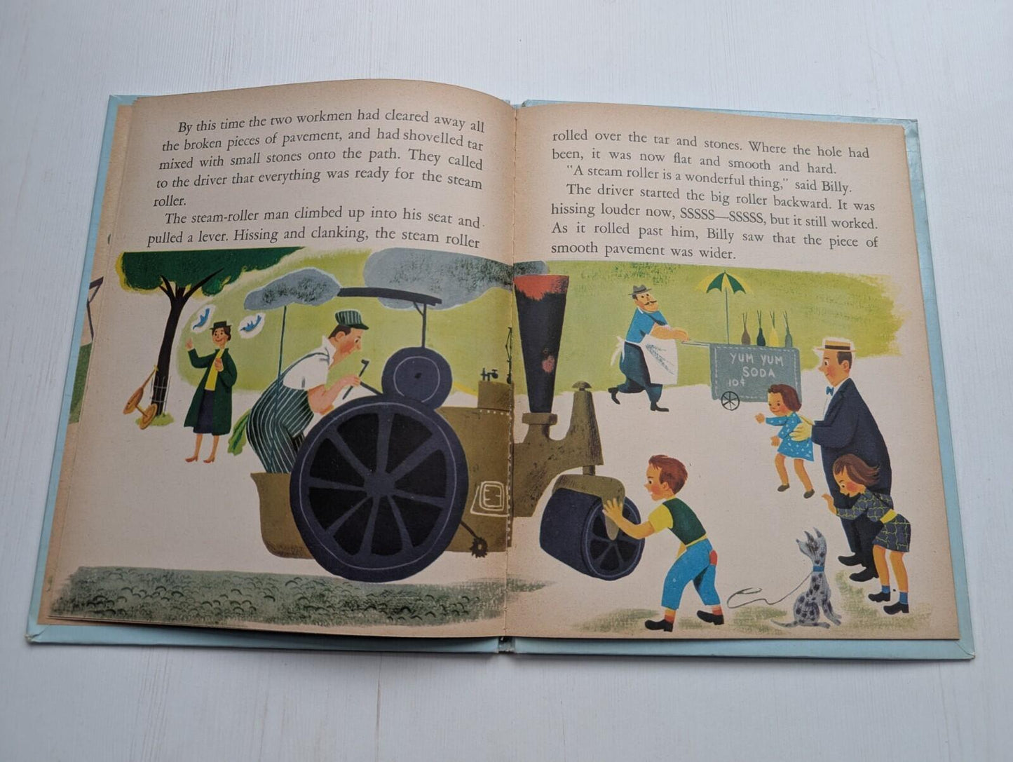 Billy And His Steamroller - A Big Wonder Book - World Distributors Ltd