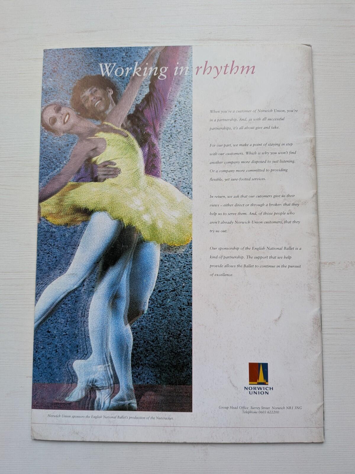 English National Ballet The Nutcracker Programme - Liverpool Empire Theatre 1994