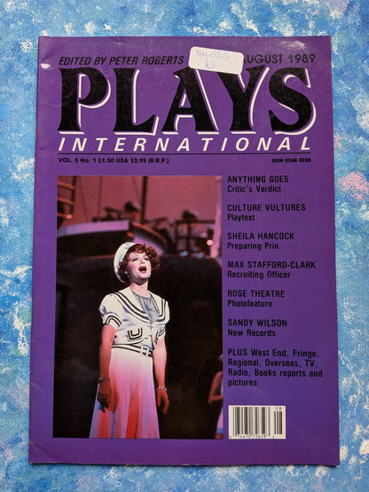 Plays International Vol. 5 No. 1 August 1989 - Anything Goes Cover