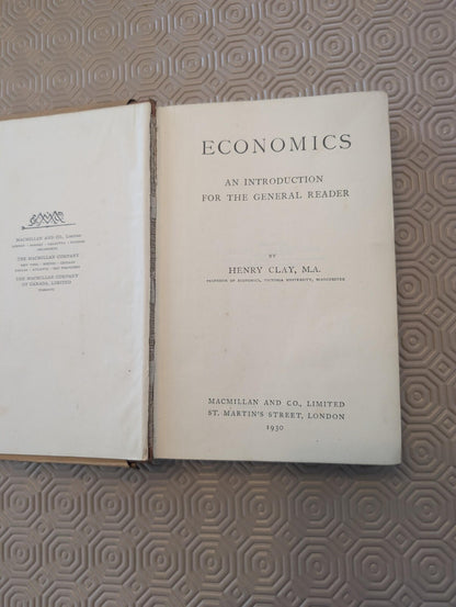 Economics: An Introduction For The General Reader - 1930 - Macmillan & Co