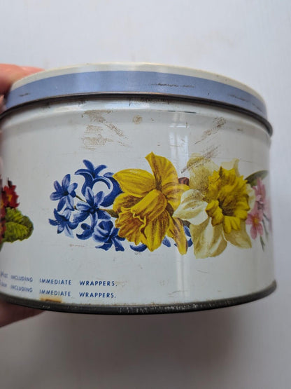 Vintage Cravens Minster Toffee Floral Tin (Empty) - 1980s Approx