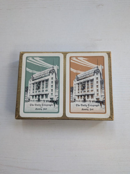 Waddington's Playing Cards Twin Pack in Presentation Case - Daily Telegraph/Post