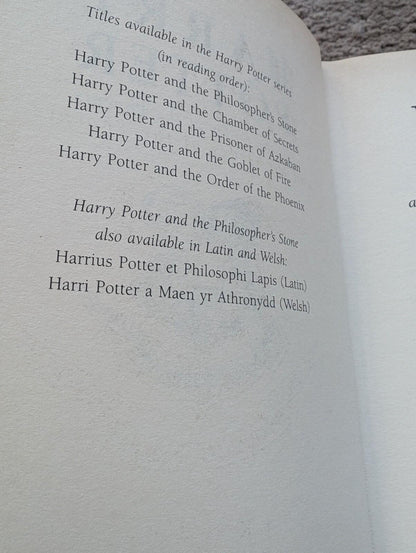 Harry Potter and the Order of The Phoenix - 1st Edition With Print Errors - 2003