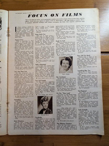 Picturegoer: The National Film Weekly Sep 10, 1949 - Sally Gray/Robert Newton