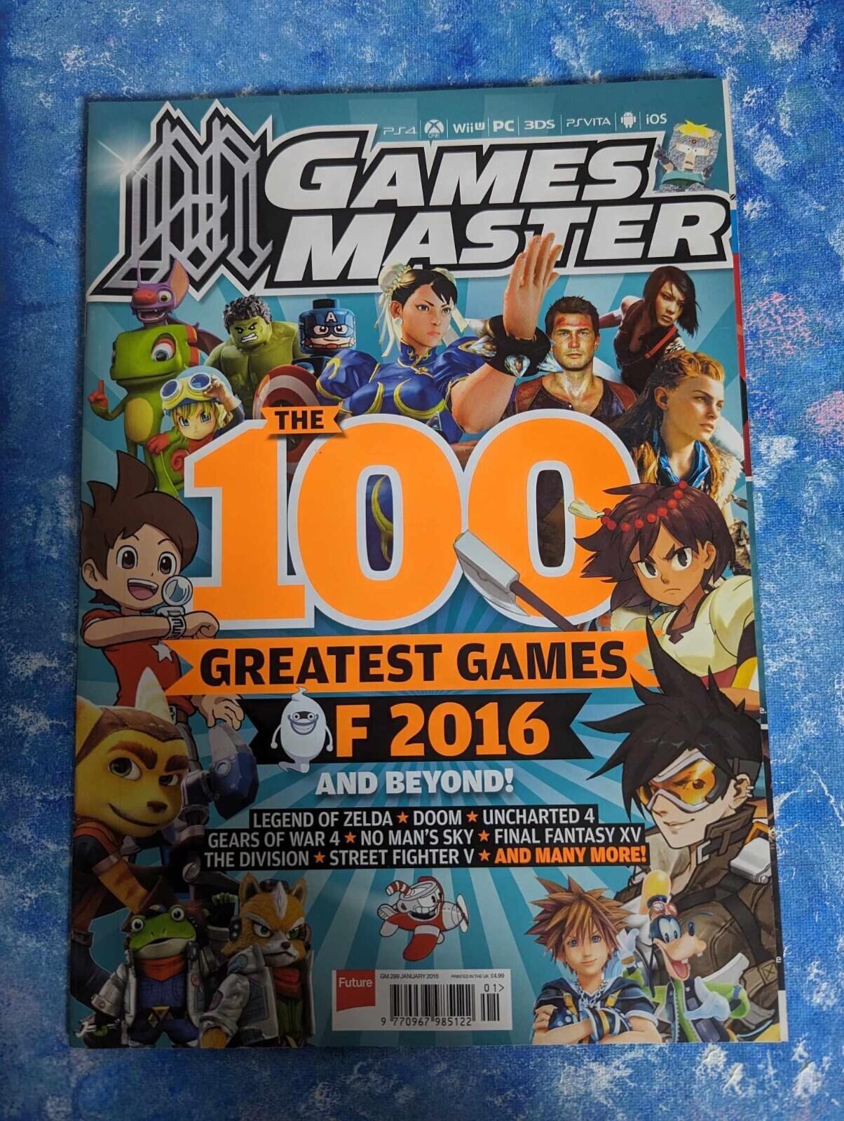 Games Master January 2016, The 100 Best Games of 2016