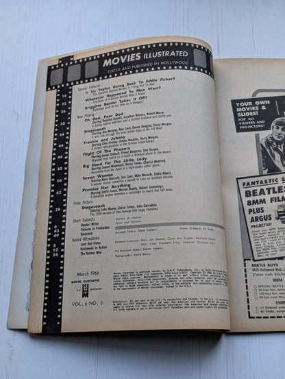 Movies Illustrated Vol. 6 No. 3 March 1966 - Elizabeth Taylor/Eddie Fisher Cover
