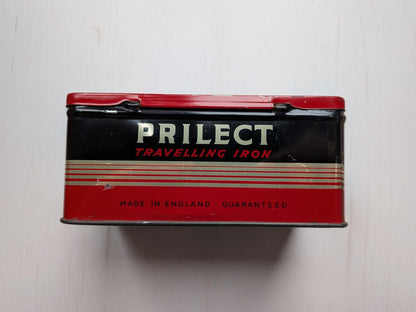 Vintage Prilect Travelling Iron Tin (Empty) - 1950s