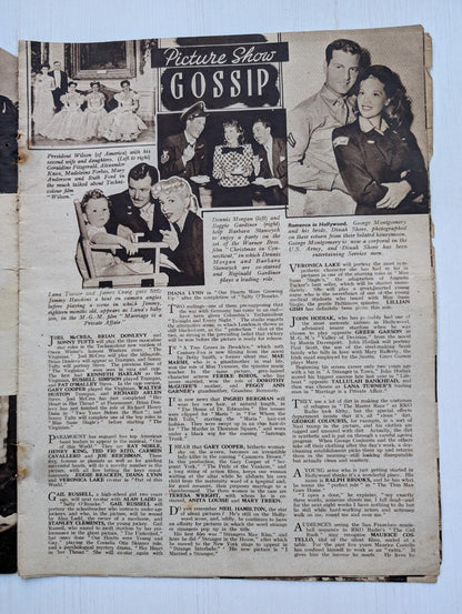 Picture Show Vol. 49 No. 1250 November 18th 1944, Richard Greene/Patricia Medina
