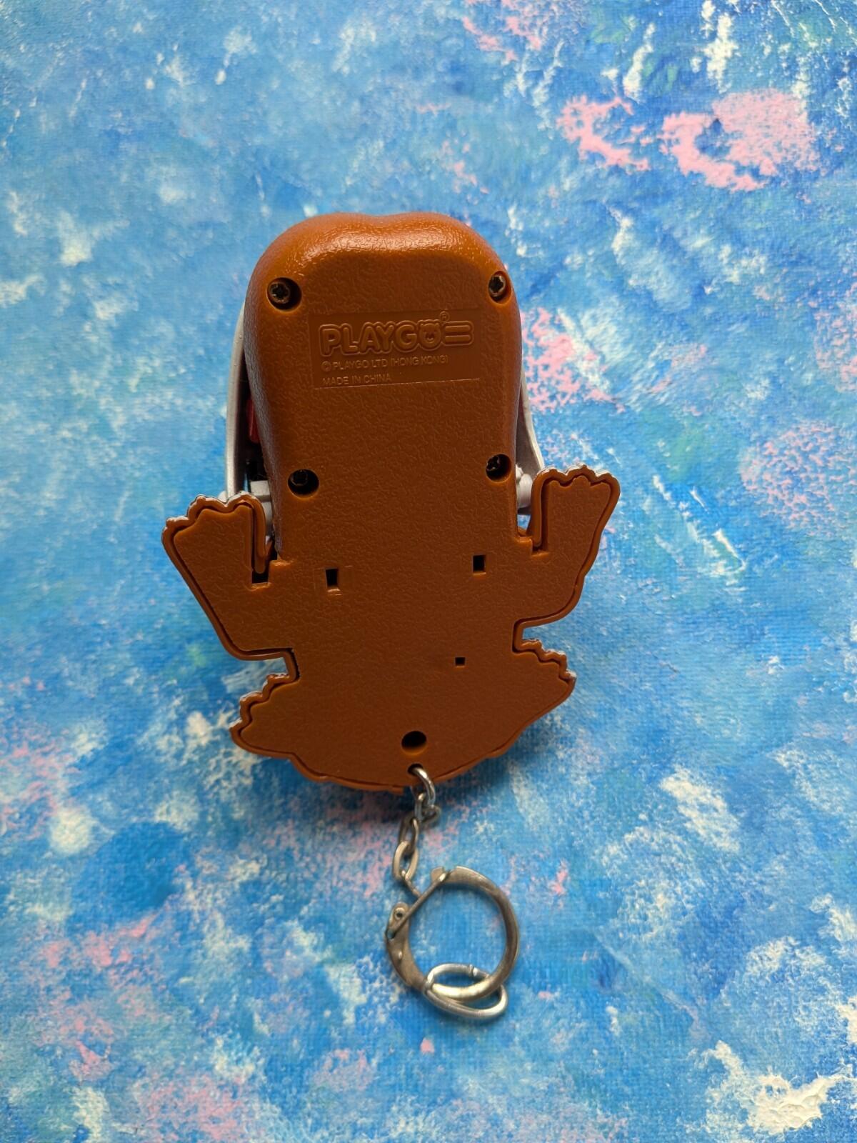 Vintage Rare PlayGo Finger-Biting Bulldog Keychain Toy