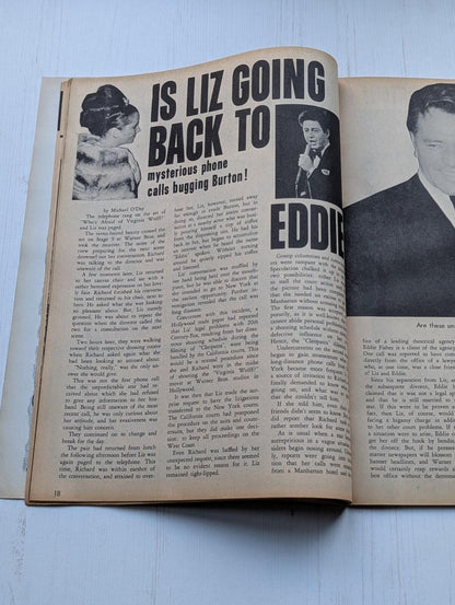 Movies Illustrated Vol. 6 No. 3 March 1966 - Elizabeth Taylor/Eddie Fisher Cover