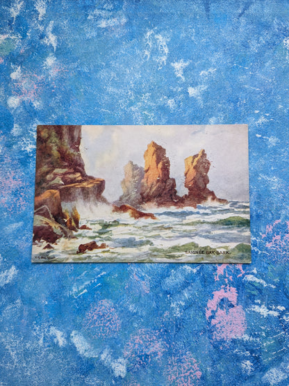 Vintage Channel Islands Postcard - Saignee Bay, Sark - J. Salmon Ltd