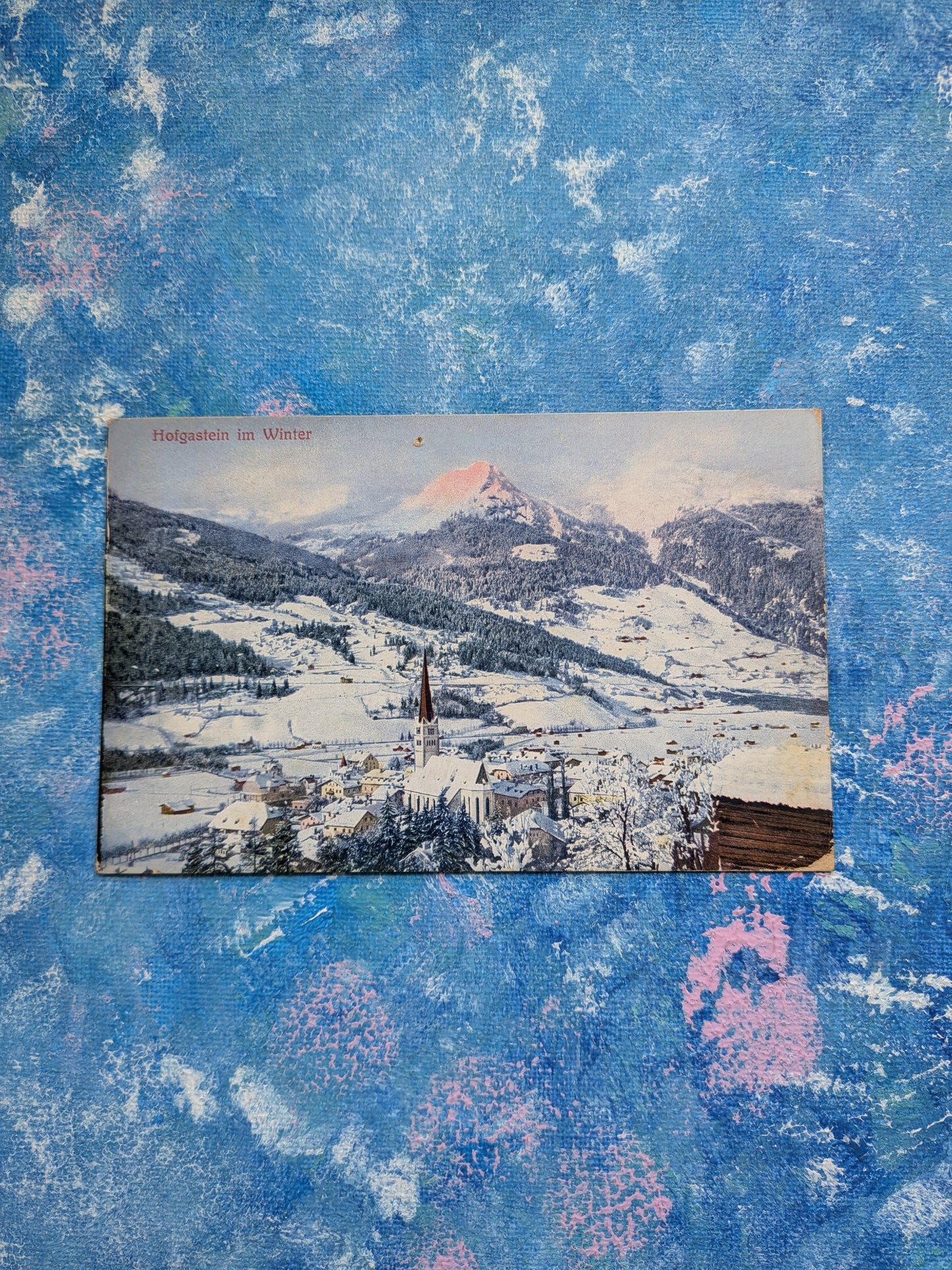 Vintage Austrian Postcard - Hofgastein im Winter 2085 F. Fudhs Photograph