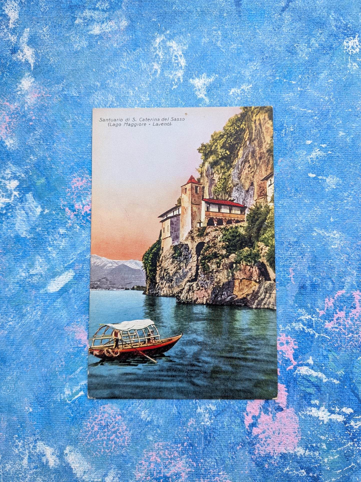 Vintage Italian Postcard - Santuario di S. Caterina del Sasso 280