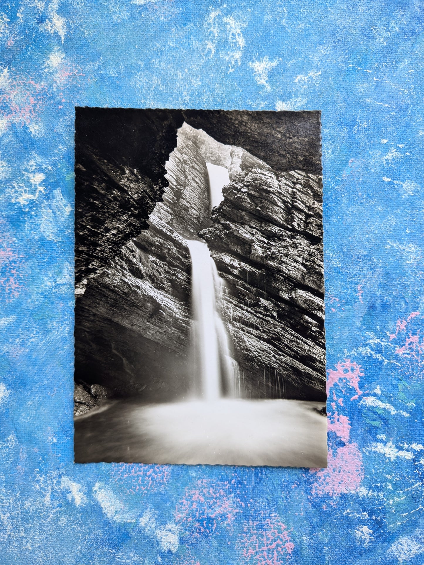 Vintage Swiss Postcard - Thur Waterfalls - Foto Gross Nr. 23028