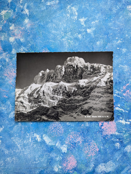 Vintage Swiss Postcard - Santis Mountain - Verlag Beringer