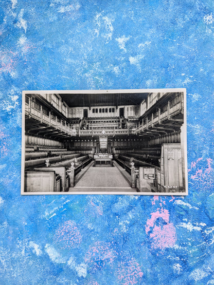 The Chamber of the House of Commons Postcard - Valentine & Sons Real Photo