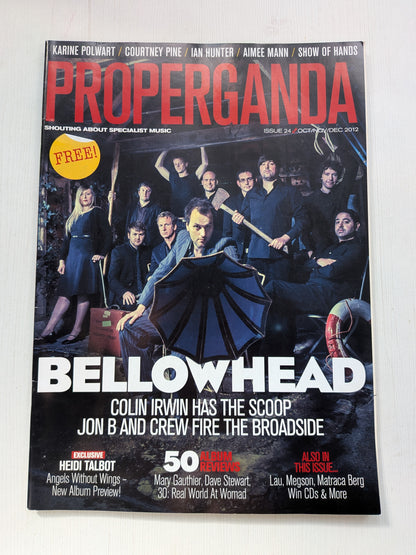 Properganda Magazine Issue 24 Autumn 2012 - Bellowhead Cover