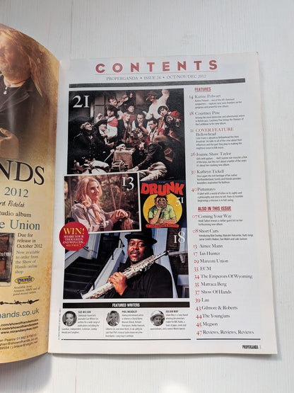 Properganda Magazine Issue 24 Autumn 2012 - Bellowhead Cover