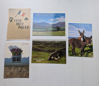 Irish Postcards Bundle x5