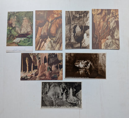 Vintage Caves Postcards x7 Bundle