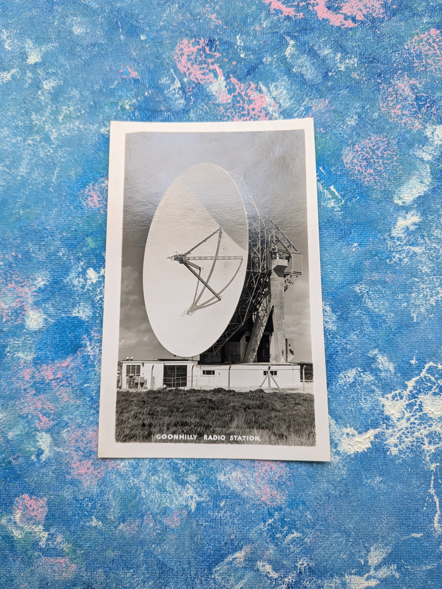 Vintage Goonhilly Radio Station Satellite Postcard