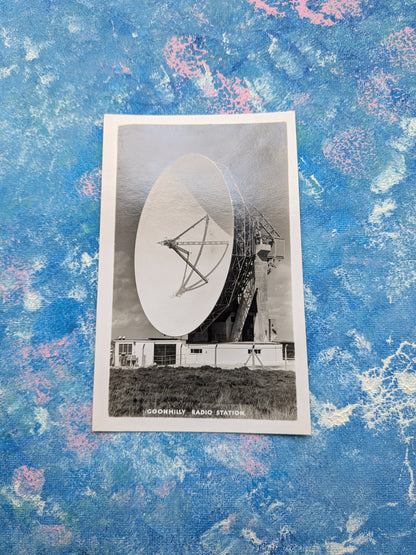 Vintage Goonhilly Radio Station Satellite Postcard