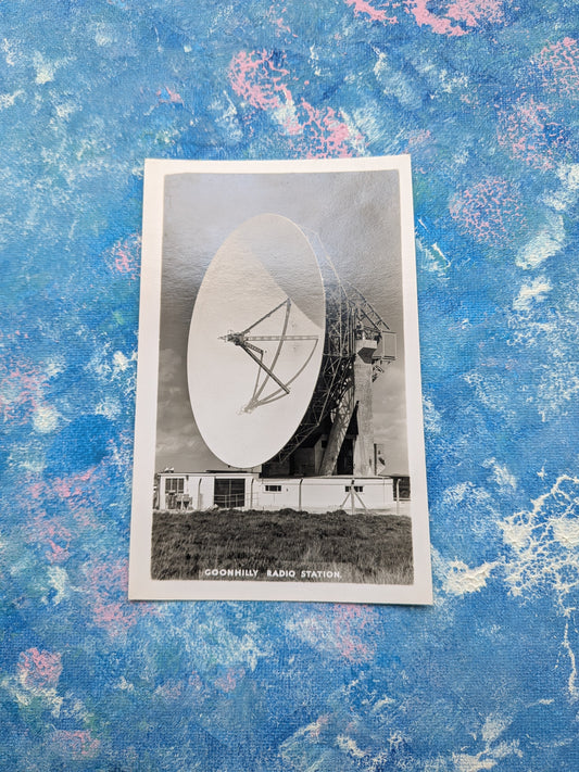 Vintage Goonhilly Radio Station Satellite Postcard