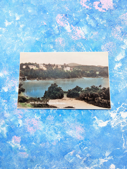 Vintage Wareham Postcard - 8206 The Blue Pool, Furzebrook - Sunshine Series