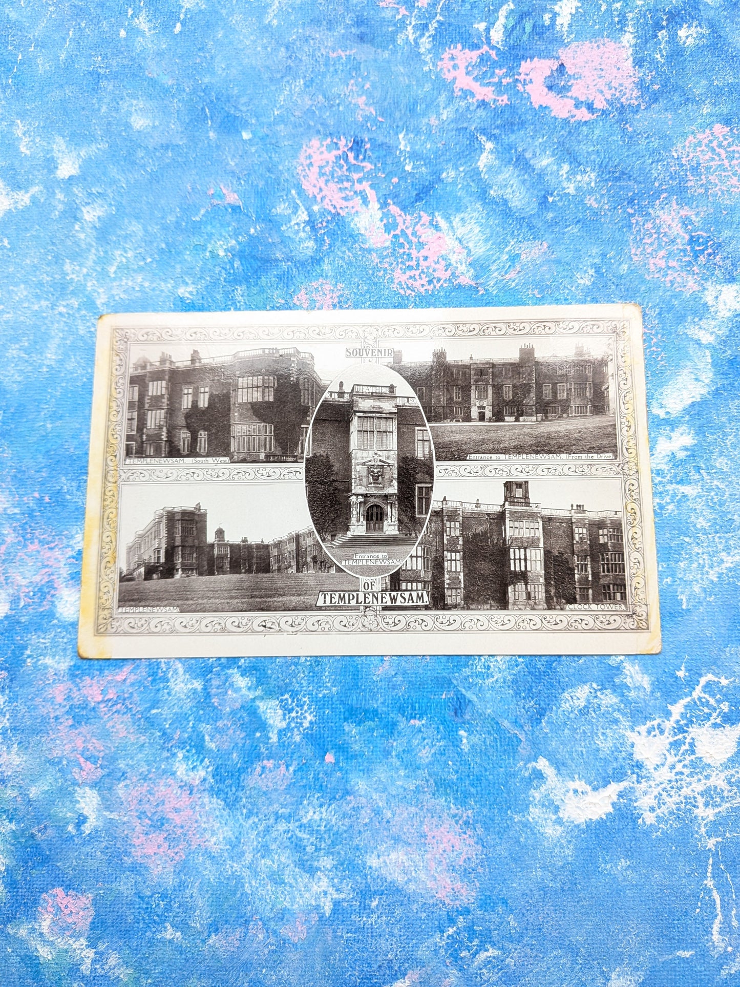 Vintage Leeds Postcard - Templenewsam Souvenir - H. Burniston