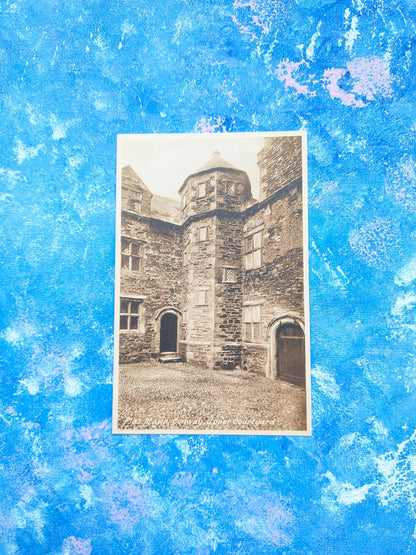 Vintage Welsh Postcard - Plas Mawr, Conway, Upper Courtyard - F. Frith & Co Ltd