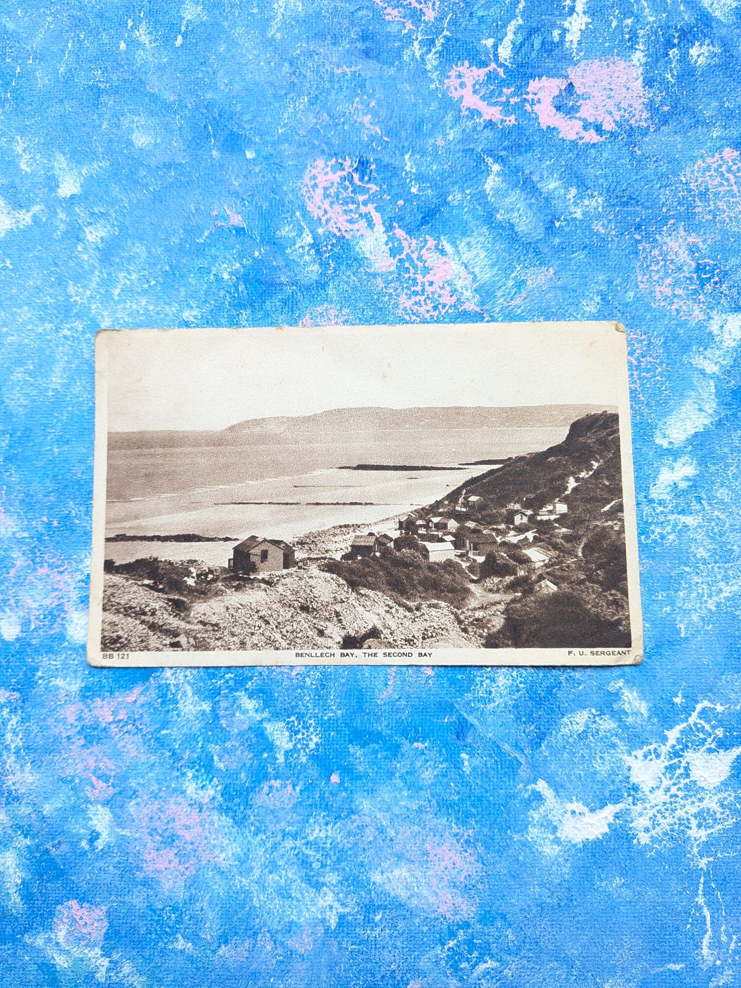 Vintage Welsh Postcard - Benllech Bay, The Second Bay BB 121