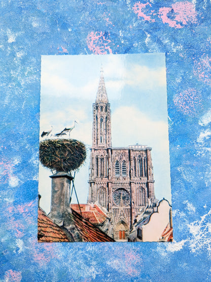 Vintage French Postcard - L'alsace Pittoresque Souvenir de Strasbourg
