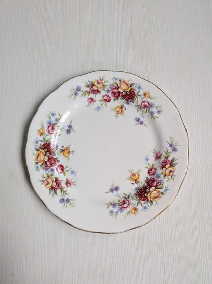 Vintage Royal Osborne Fine Bone China Floral Saucer - Made in England
