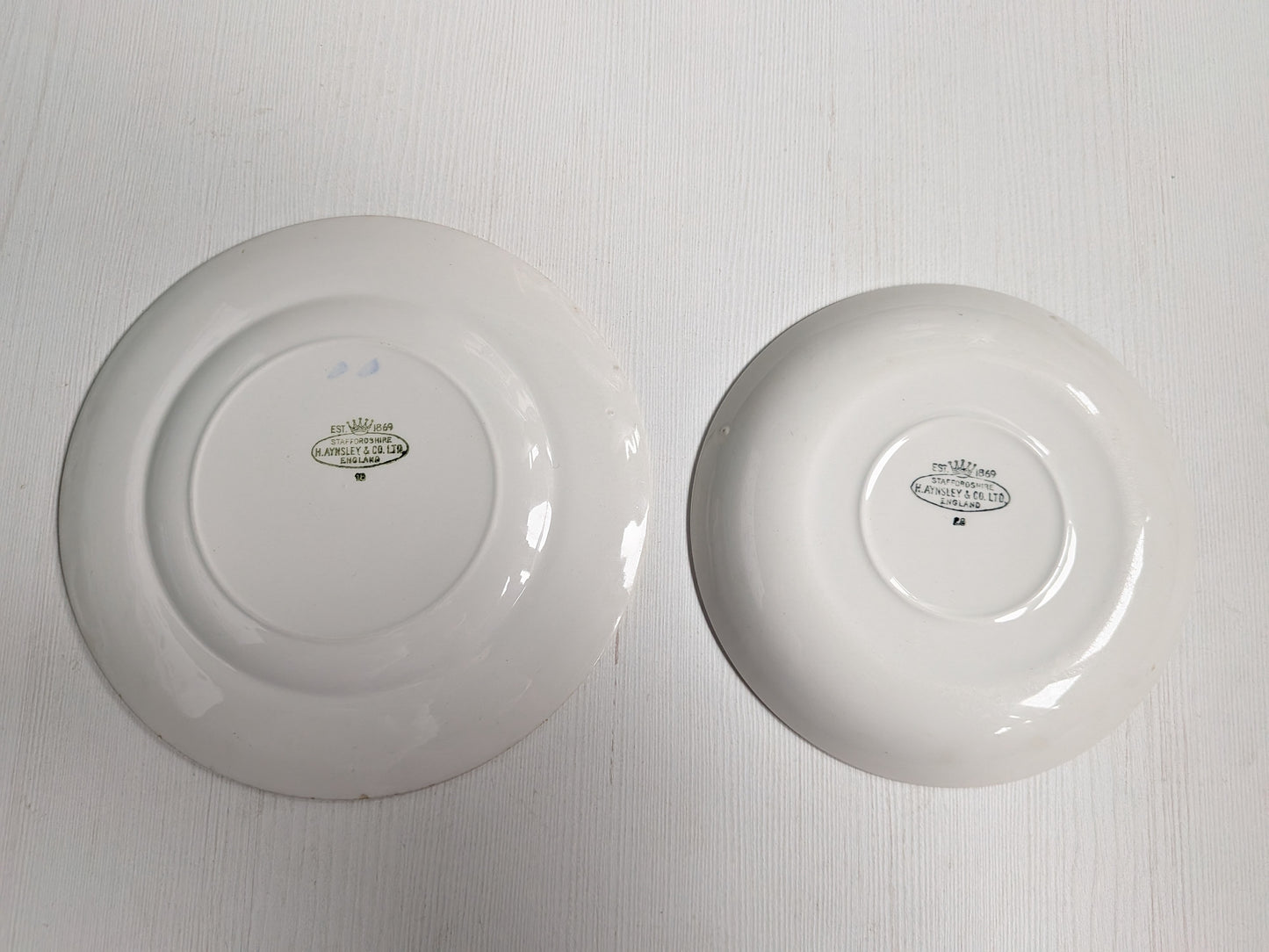 Vintage H. Aynsley & Co Floral Side Plate and Saucer