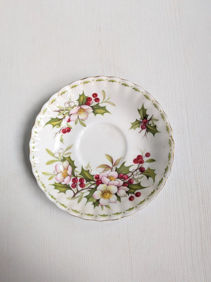 Vintage Royal Albert "Christmas Rose" December Flower of the Month Saucer