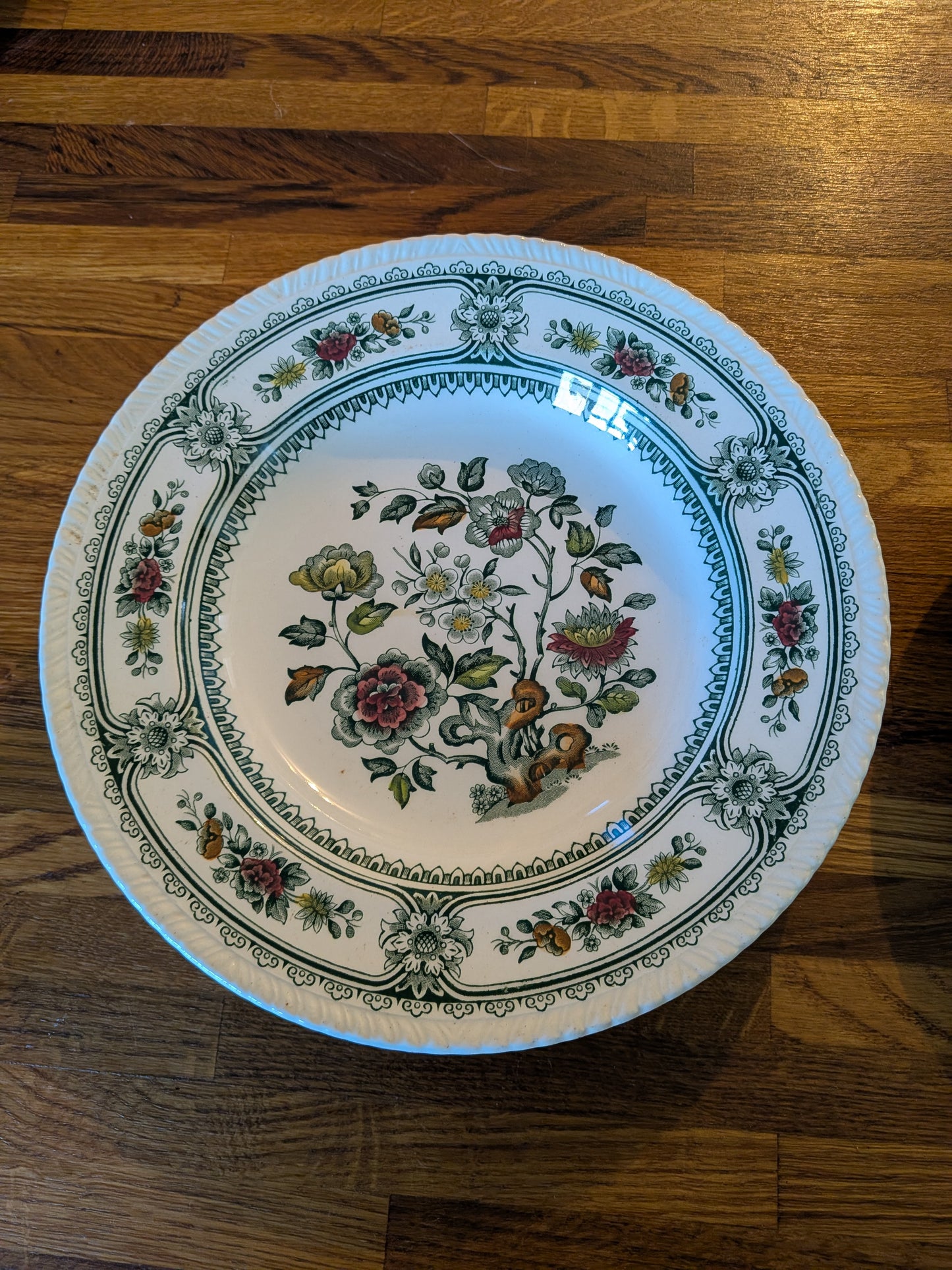 x2 Vintage Wood & Sons Dorset Pattern Plates - Made in England