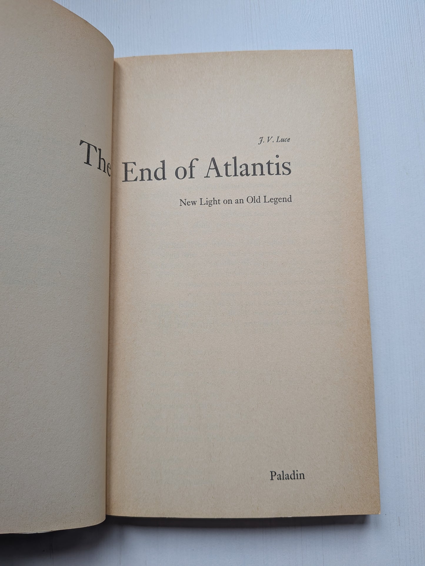 The End of Atlantis by J.V. Luce - 1970 - Paladin Books