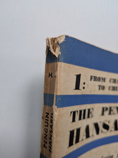 The Penguin Hansard Volume 1: From Chamberlain To Churchill - 1940