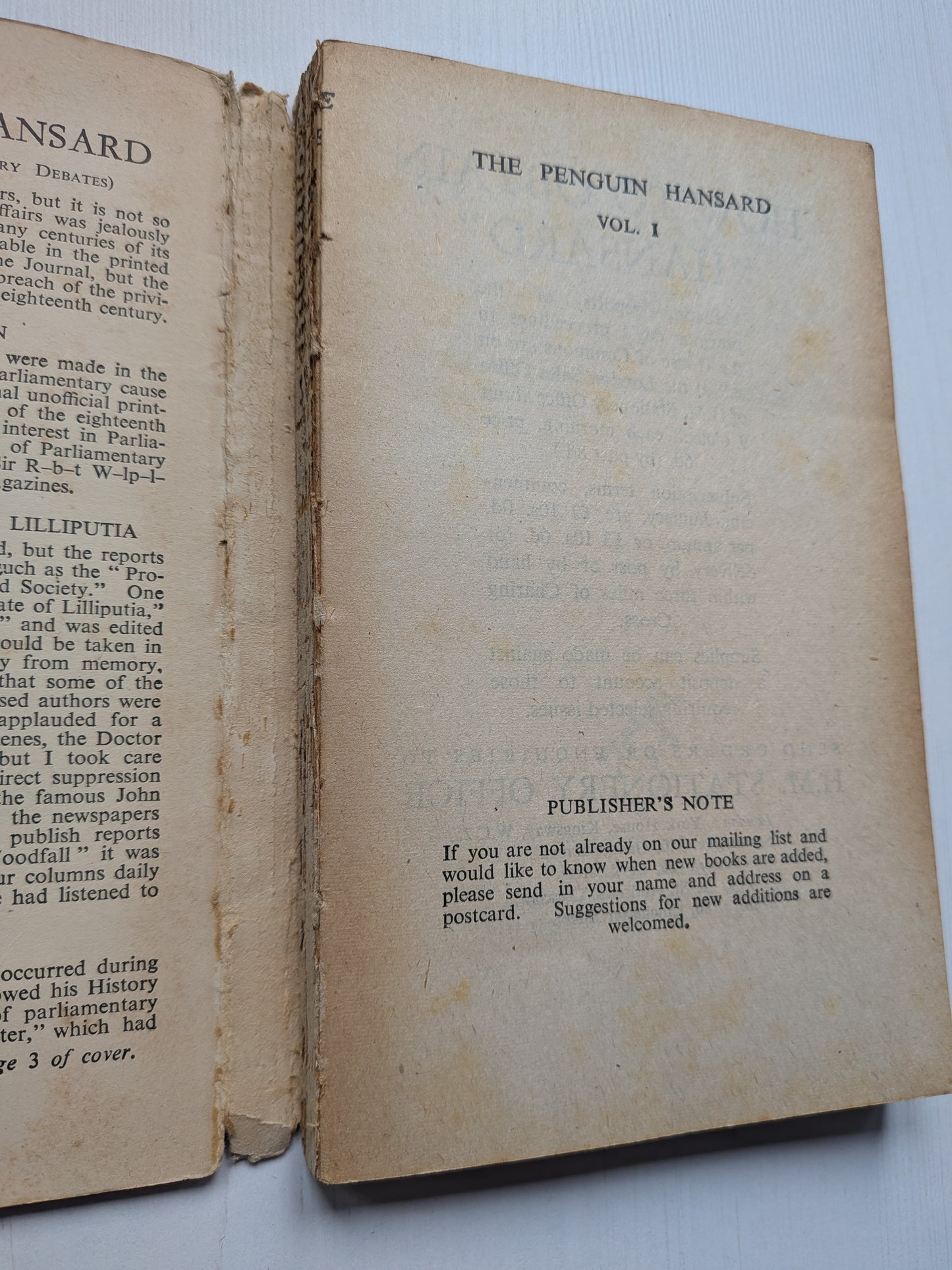 The Penguin Hansard Volume 1: From Chamberlain To Churchill - 1940
