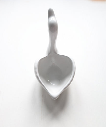 White Ceramic Swan Trinket Dish/Small Planter - Novart Trading Ltd London