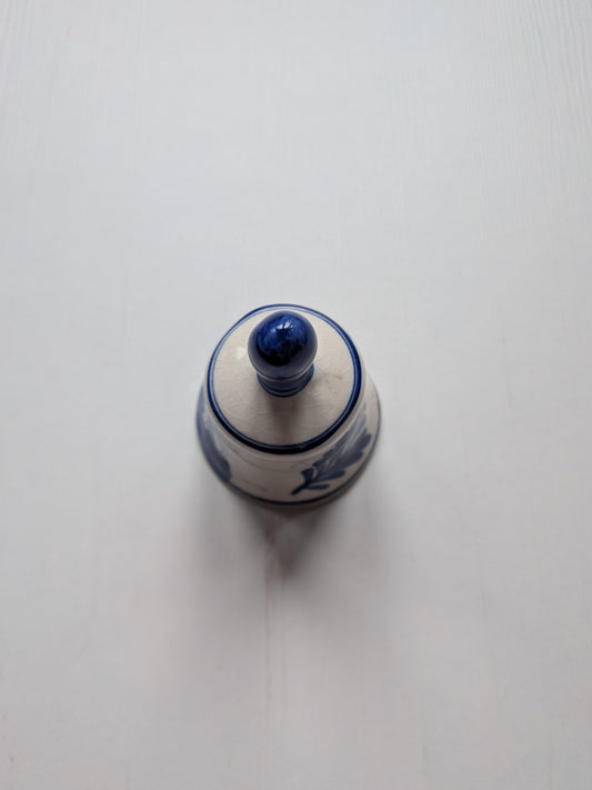 Vintage Blue/White Delft Decorative Bell - Windmill Design