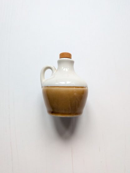 Vintage Bronte-Style Miniature Beige/White Jug - Unmarked