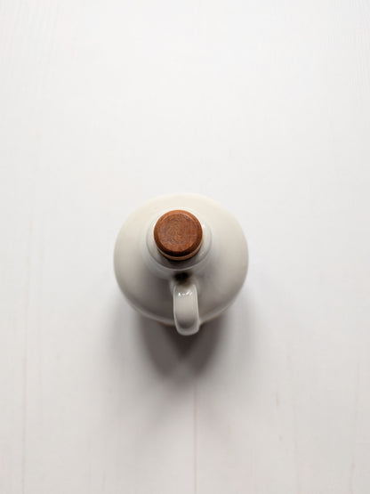 Vintage Bronte-Style Miniature Beige/White Jug - Unmarked