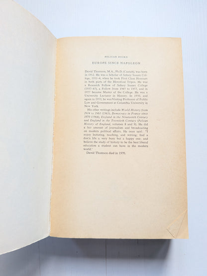 Europe Since Napoleon by David Thomson - 1977 - Pelican Books