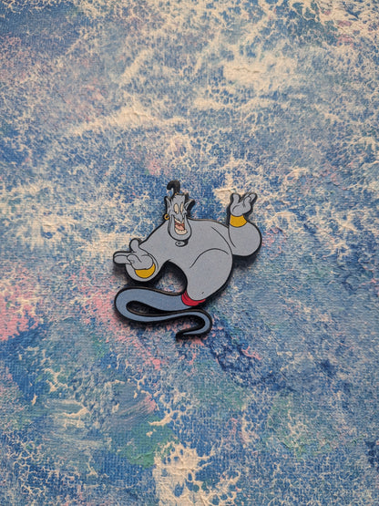 Vintage Aladdin Genie Plastic Badge - Disney